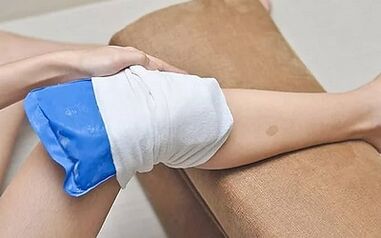 Kompressen zur Behandlung von Knie -Arthrose