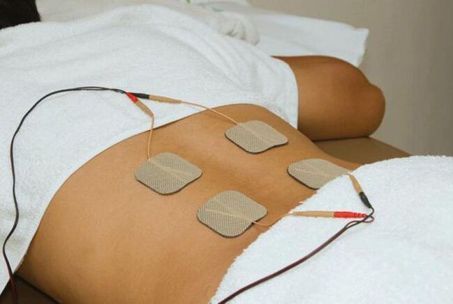 Elektrophorese zur Behandlung der thorakalen Osteochondrose.
